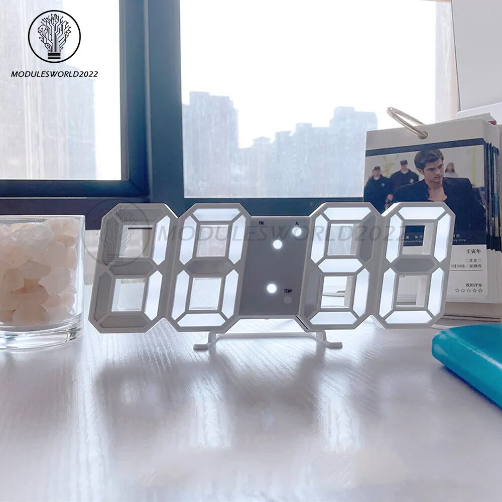 USB Fashion LED Digital Clock Multifunction Electronic Clock Home Decoration
