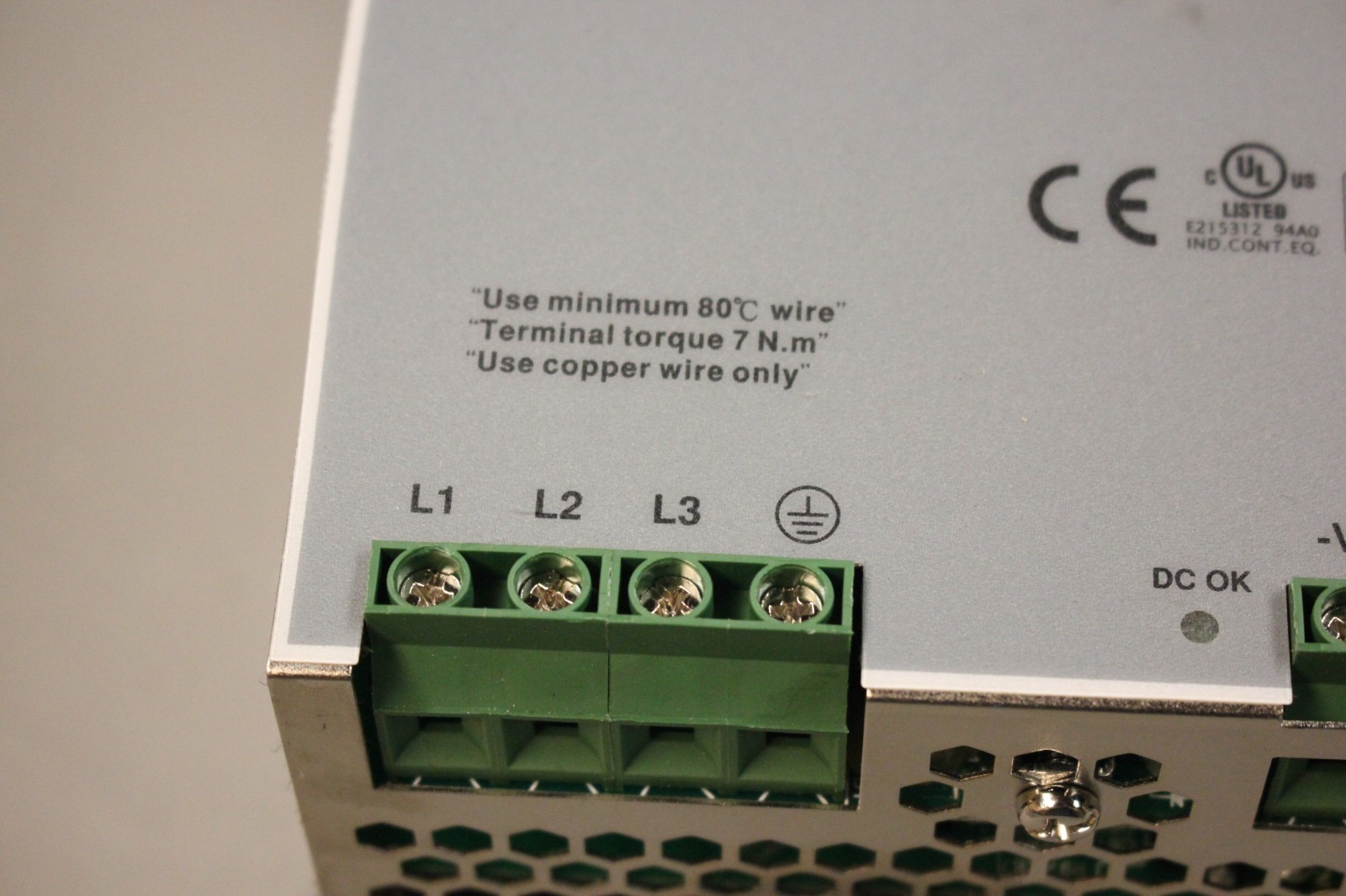 MEAN WELL DRT-240-24 POWER SUPPLY DIN RAIL 24V