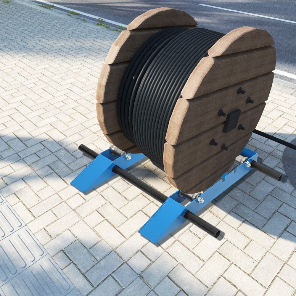 Cable Drum Roller Reel Dispenser Cable Roller Stand for Wire Reel Diameter
