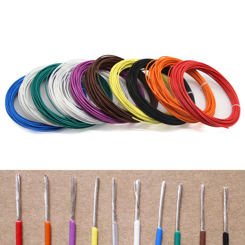 PTFE Cable Wire 0.05/0.08/0.12/0.15 to 10mm² Flexible Silver Plated Copper Audio