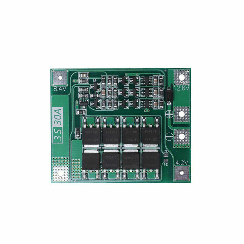 3S 12.6V 30A Li-ion Lithium Battery BMS Protection PCB Board Standard Balance