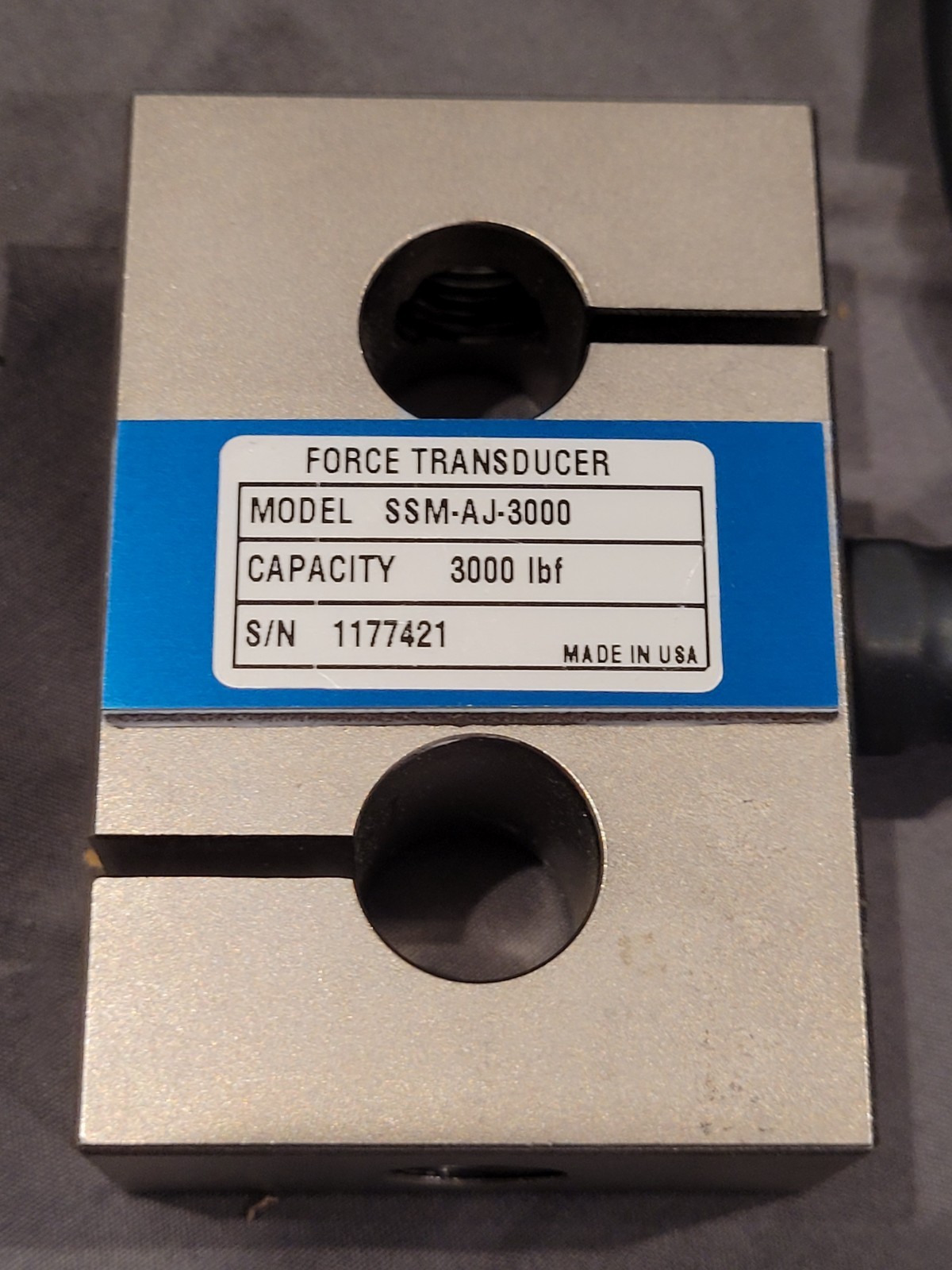 FORCE TRANSDUCER SSM-AJ-3000 And STRAIN GUAGE INTERFACE 9890- 001-1 In Case
