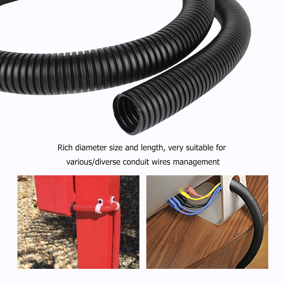 Split Loom Tube Wire Conduit Hose Use For Auto Home Marine Office etc Cover Lot