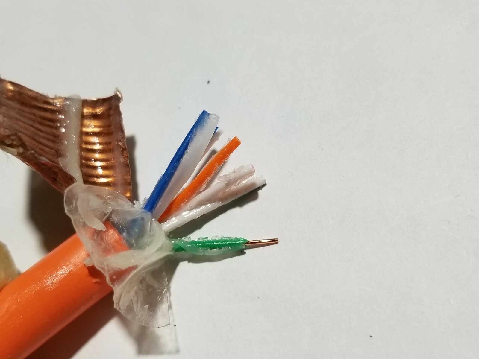 General Cable 24/3P Telecom Gel Fill BSW Buried Service Wire Orange /100ft