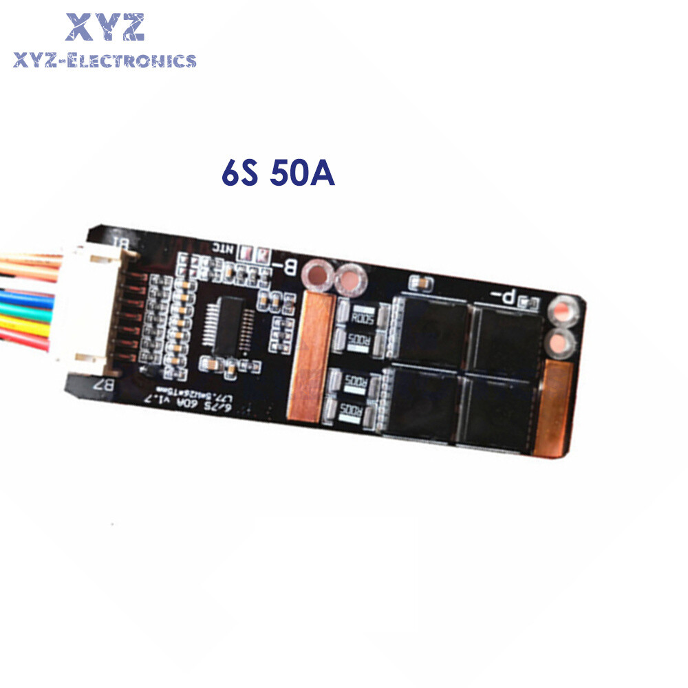 6S 7S 30A 50A BMS Board with NTC 3.7V Ternary Lithium Battery Protection Board