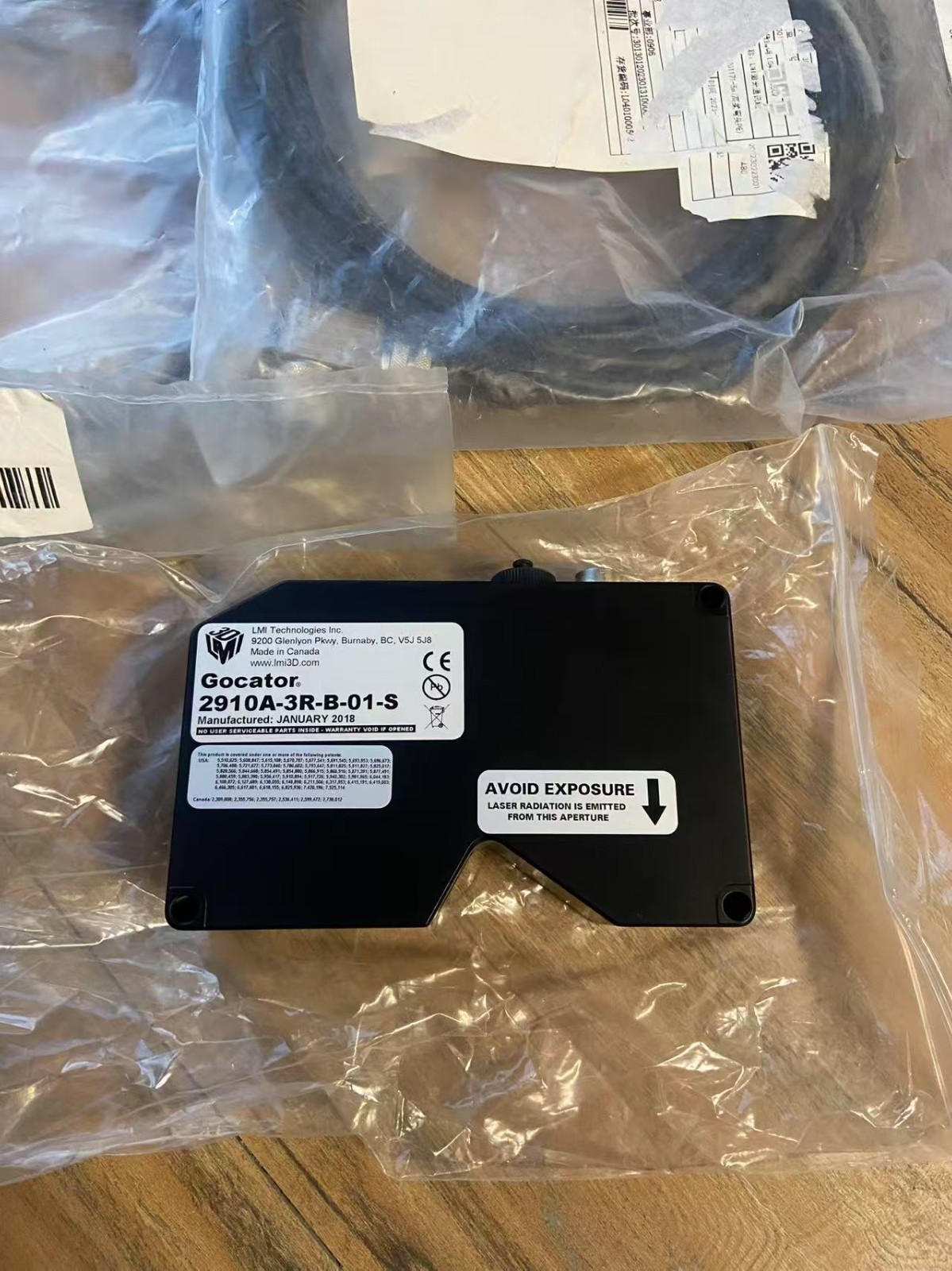 LMI Gocator 2910A-3R-B-01-S+Cable，LMI Technologies Gocator ，UPS Express
