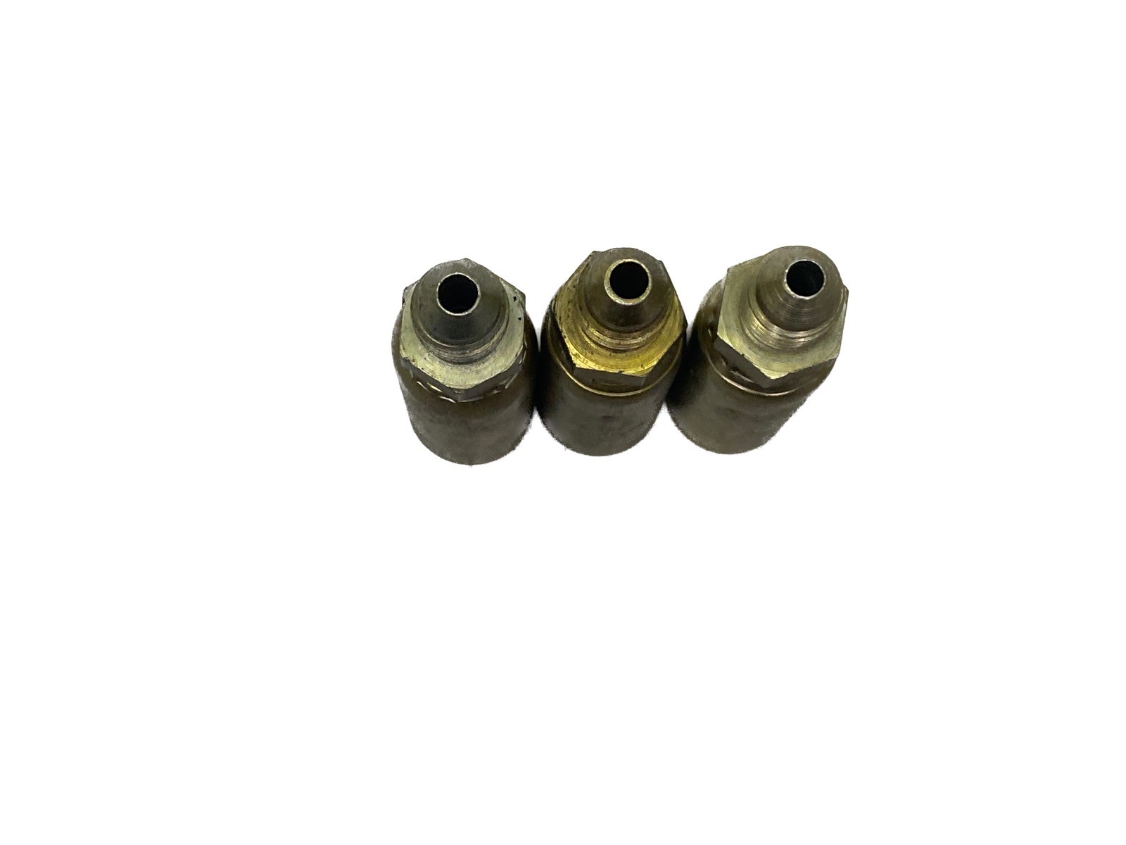 (3) NOS Weatherhead 1/4” Hose ID x 1/4” JIC 37° Male Hose Crimp Fittings 04U-504