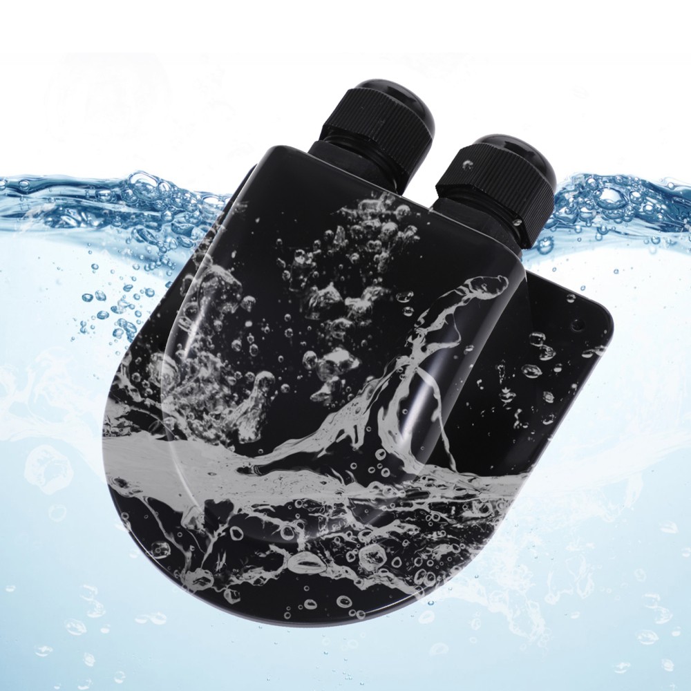 Set of 3 Waterproof Cable Pass Through Double Solar-cable-entry Dual Hole
