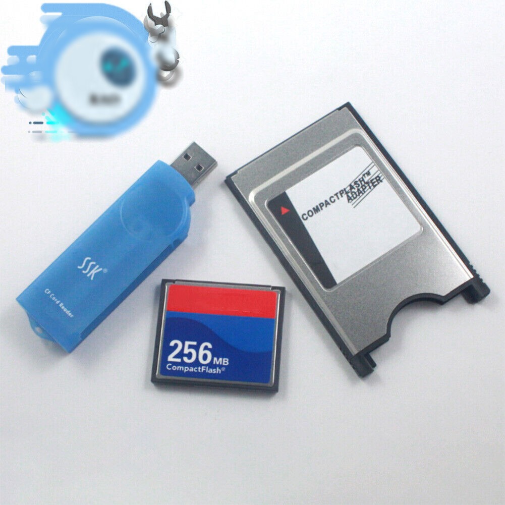 Reader 128MB/256MB/512MB/1G/2G CF Compact Flash Card+CF-PCMCIA Adapter+SSK
