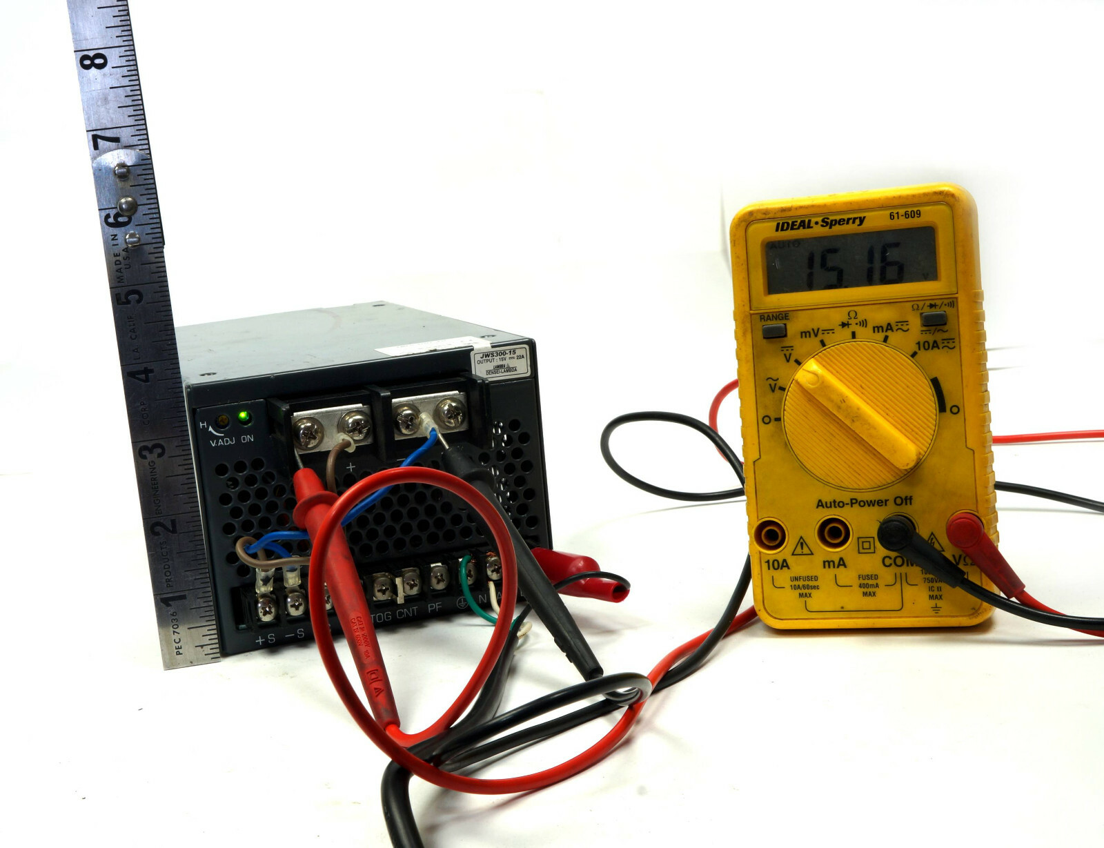 Densei TDK Lambda JWS300-15 330W Programmable Power Supply 15V Single Output