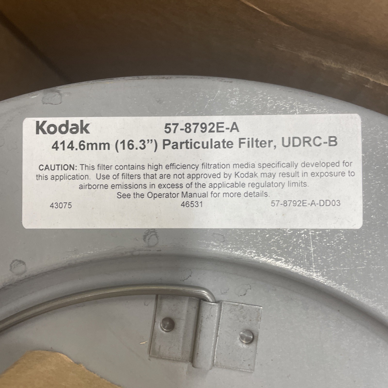 Kodak Press filter element 57-8792E-A air filter element S33