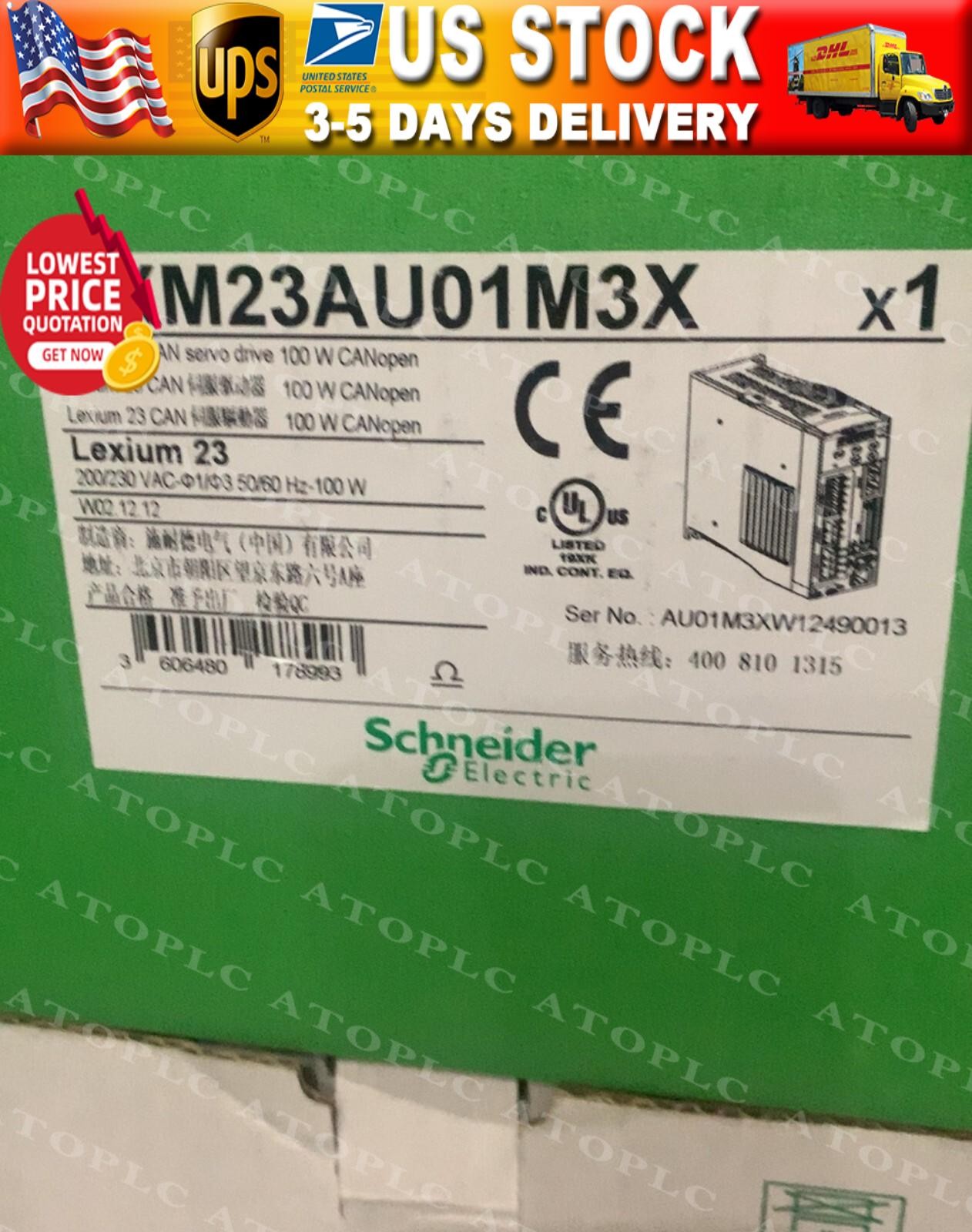 Servo Drive LXM23AU01M3X Ship US Free TAX
