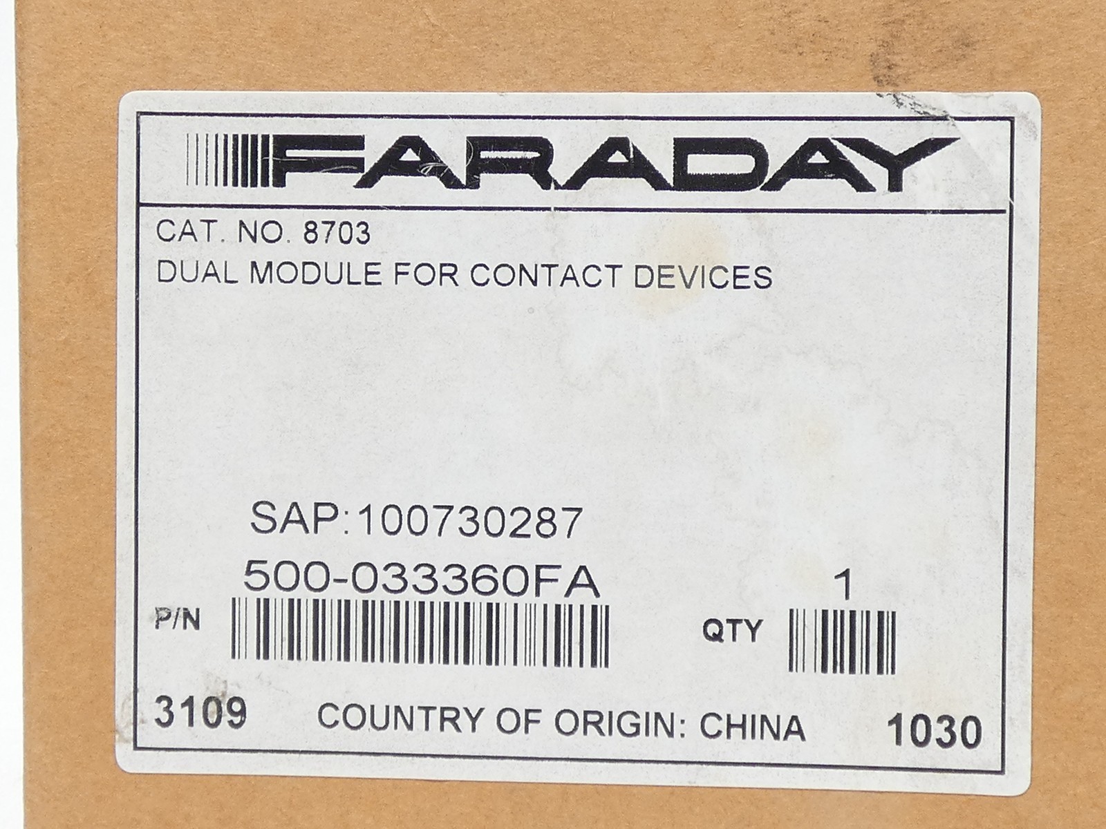 Siemens Faraday 8703 500-033360FA Dual-Input Interface Module Fire Alarm – NE…
