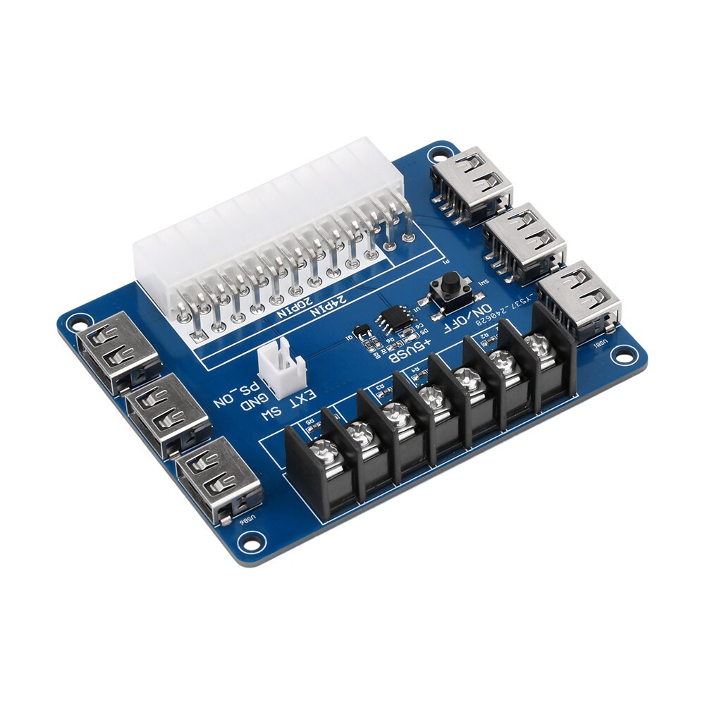 ATX Power Supply Breakout Board USB Charging Desktop Chassis Power Adapter Board