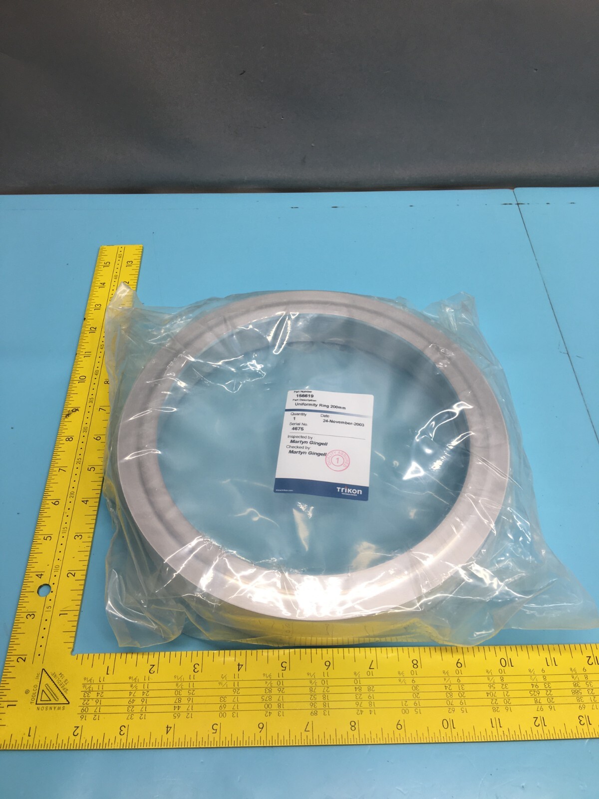 TRIKON CED136-0008CX UNIFORMITY RING FLOWFILL, VAT, 132759