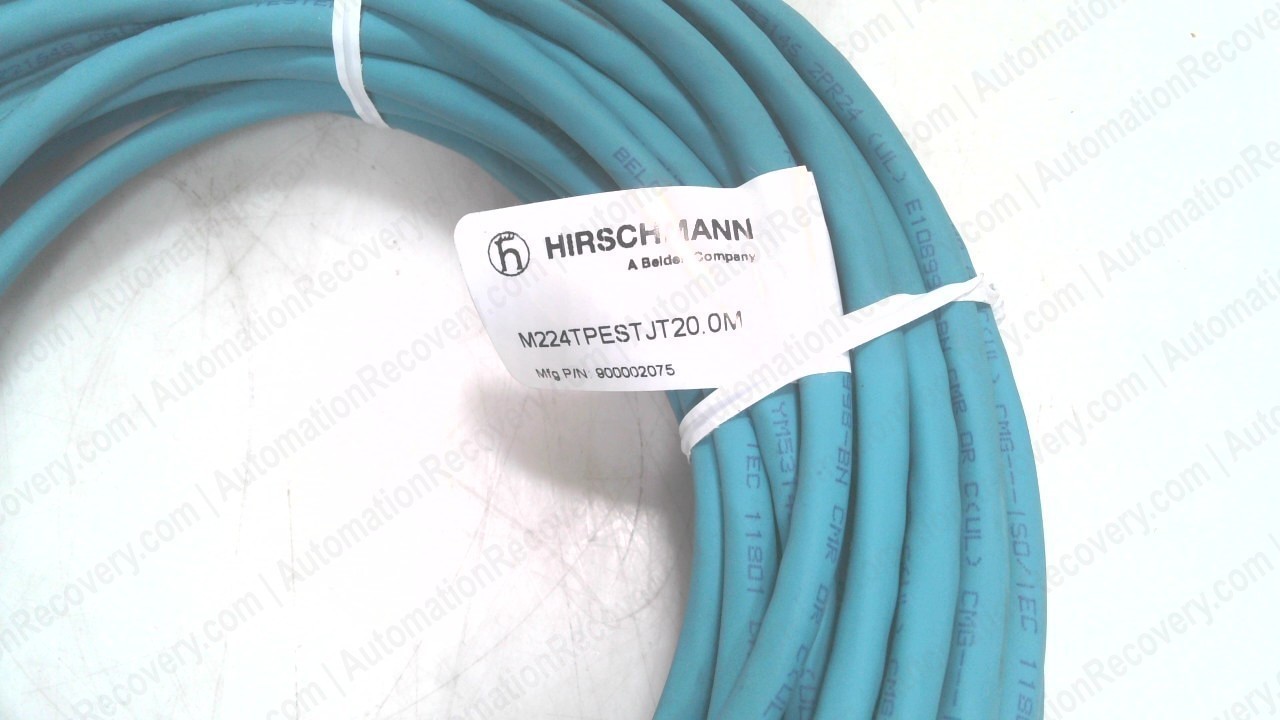 HIRSCHMANN M224TPESTJT20.0M, DOUBLE ENDED CORDSET, 900002075 #351356