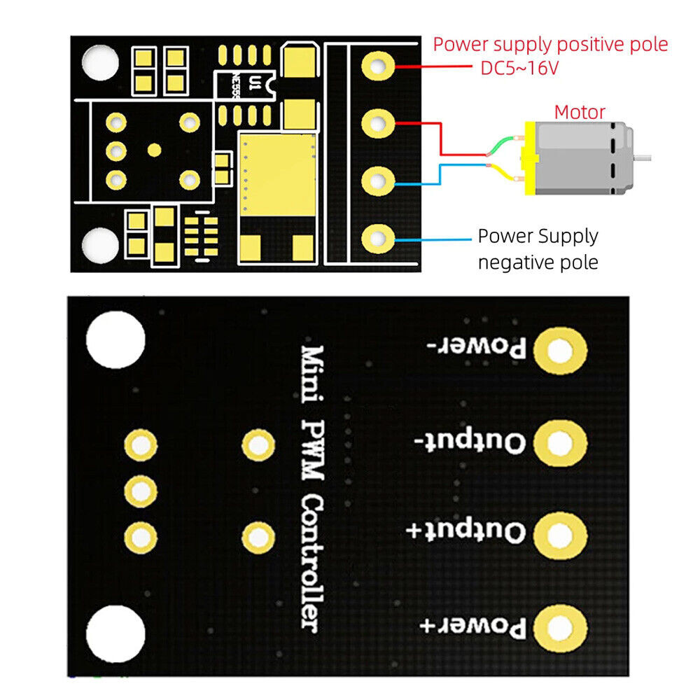5X DC Motor Speed Controller PWM Adjustable 5V-12V 10A LED Brightness Regulator