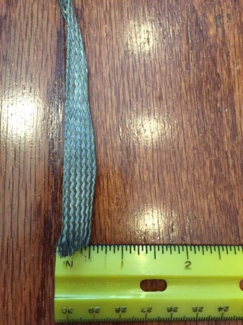 5 feet m812 Manhattan flat shield braid 1/2 inch flat width 384/36 strand