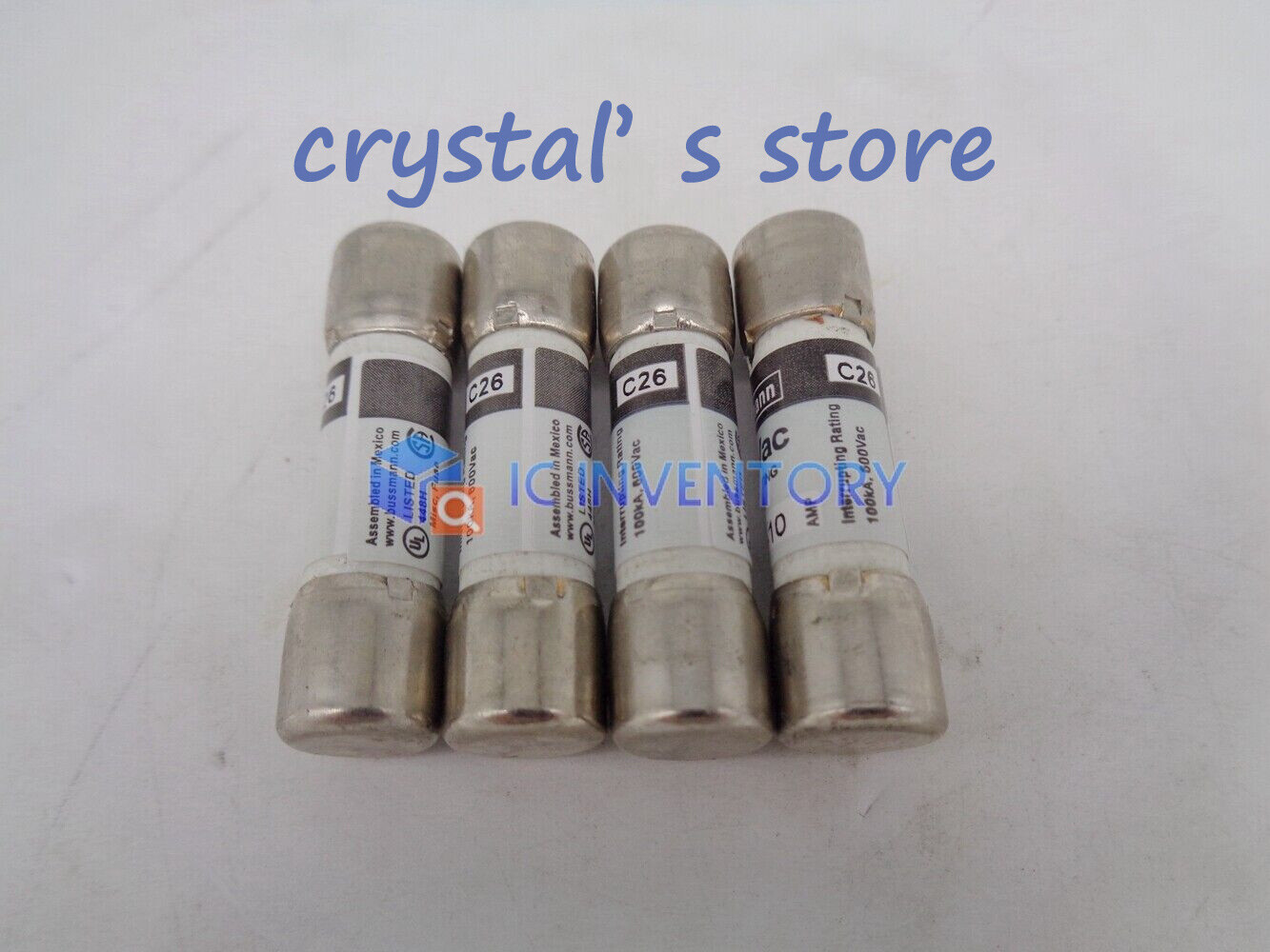 10pcs Bussmann KTK-10 10 Amp Limitron Fast Acting Supplementary Fuse 600V