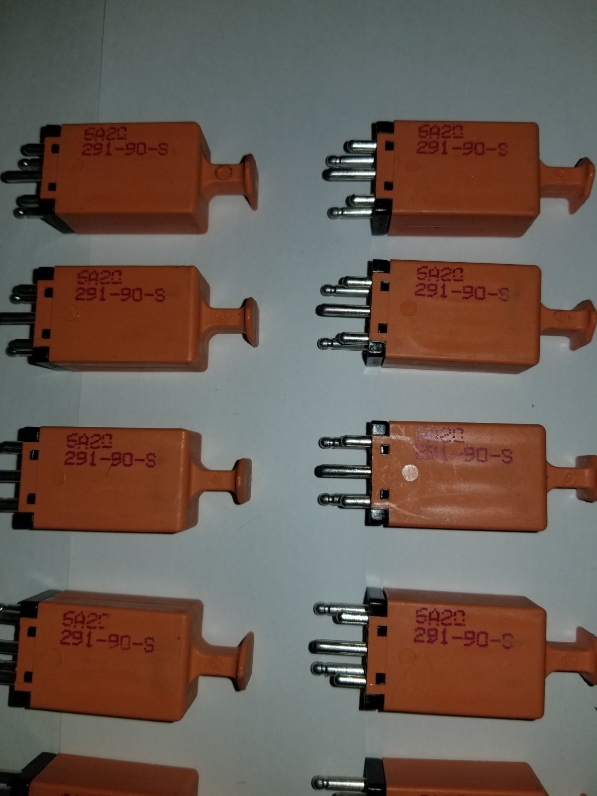 Vintage(Lot of 12) Reliance 6A20 5-Pin Gas Tube Surge Protector Module 291-90-S