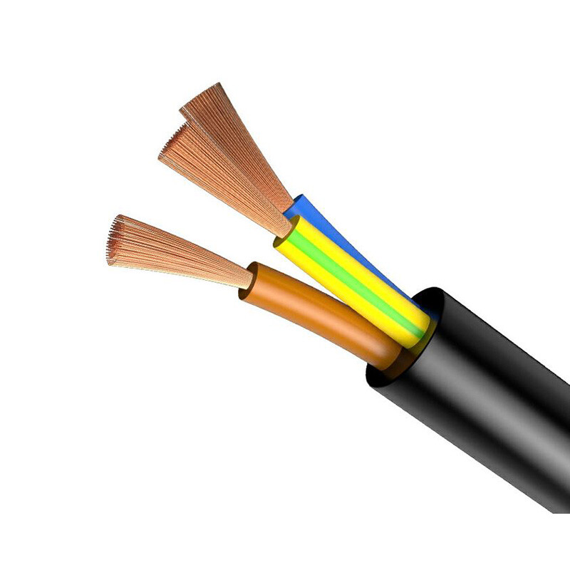 0.3/0.5/0.75/1/1.5~6mm² Flex Wire Copper 5 Core Electrical Cable PVC Insulation