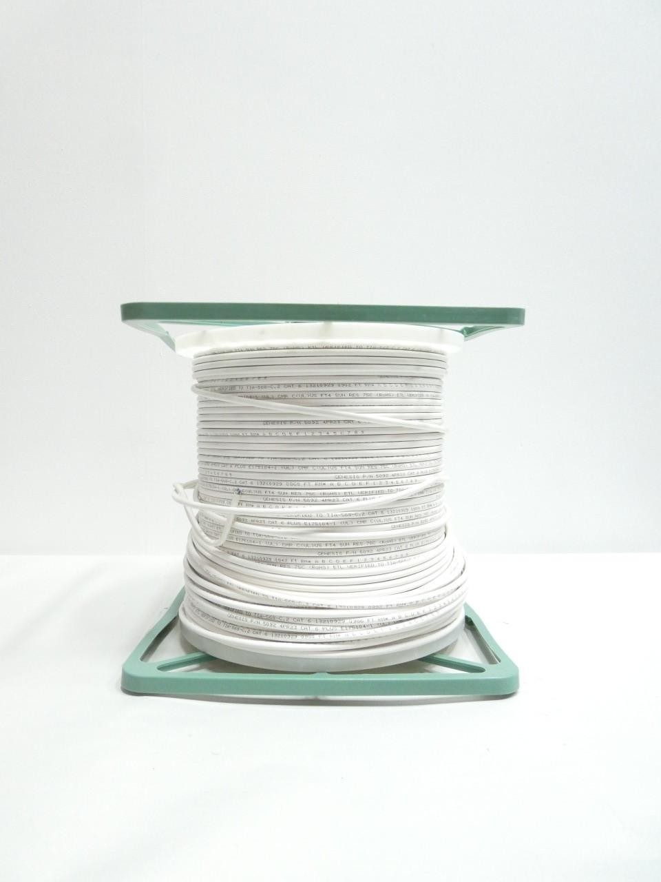 Genesis 50922101 Cat6 23/4pr White Cable 1000ft