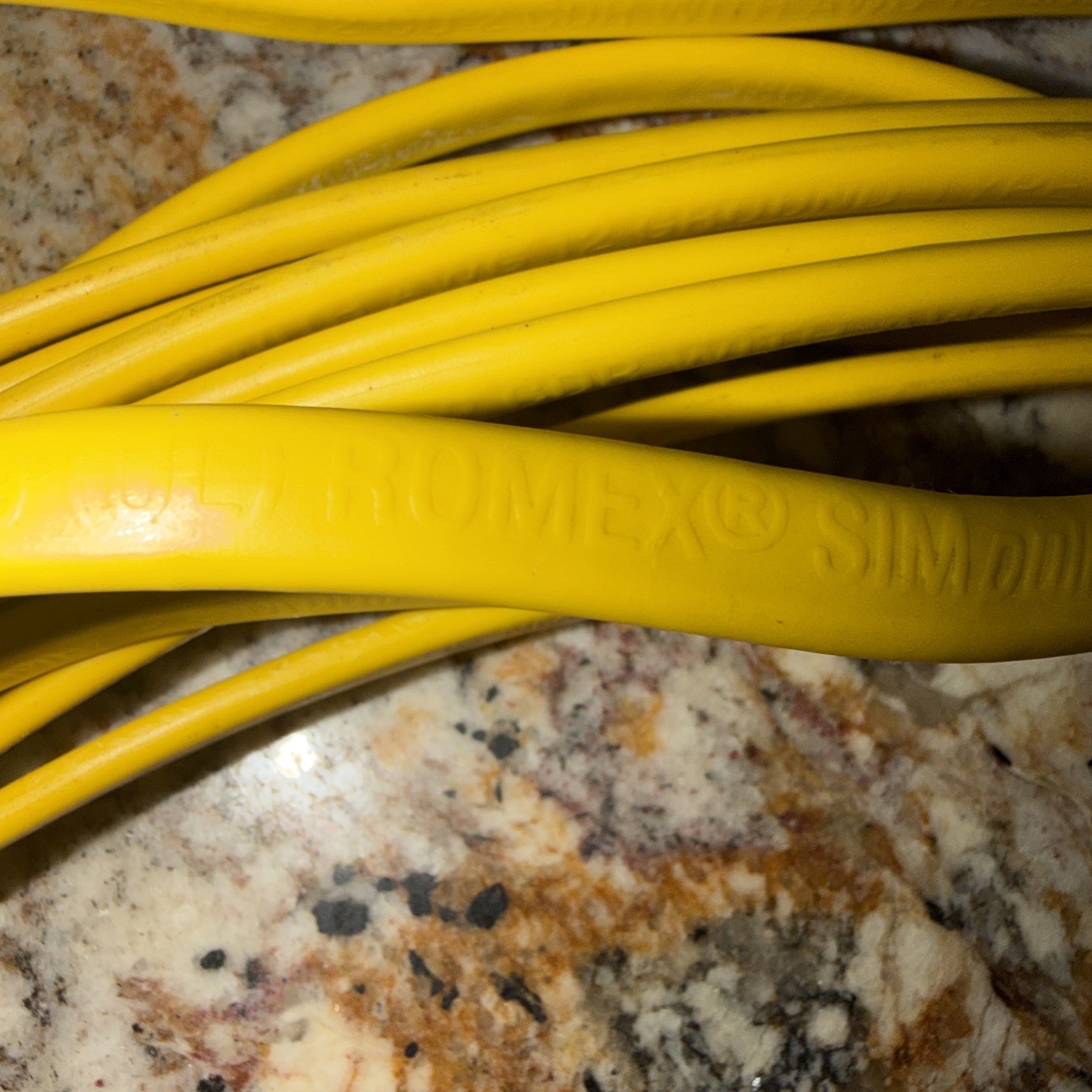 Yellow Romex Simpull Indoor Wire Copper Type NM-B Ground 50 Feet 600 Volt