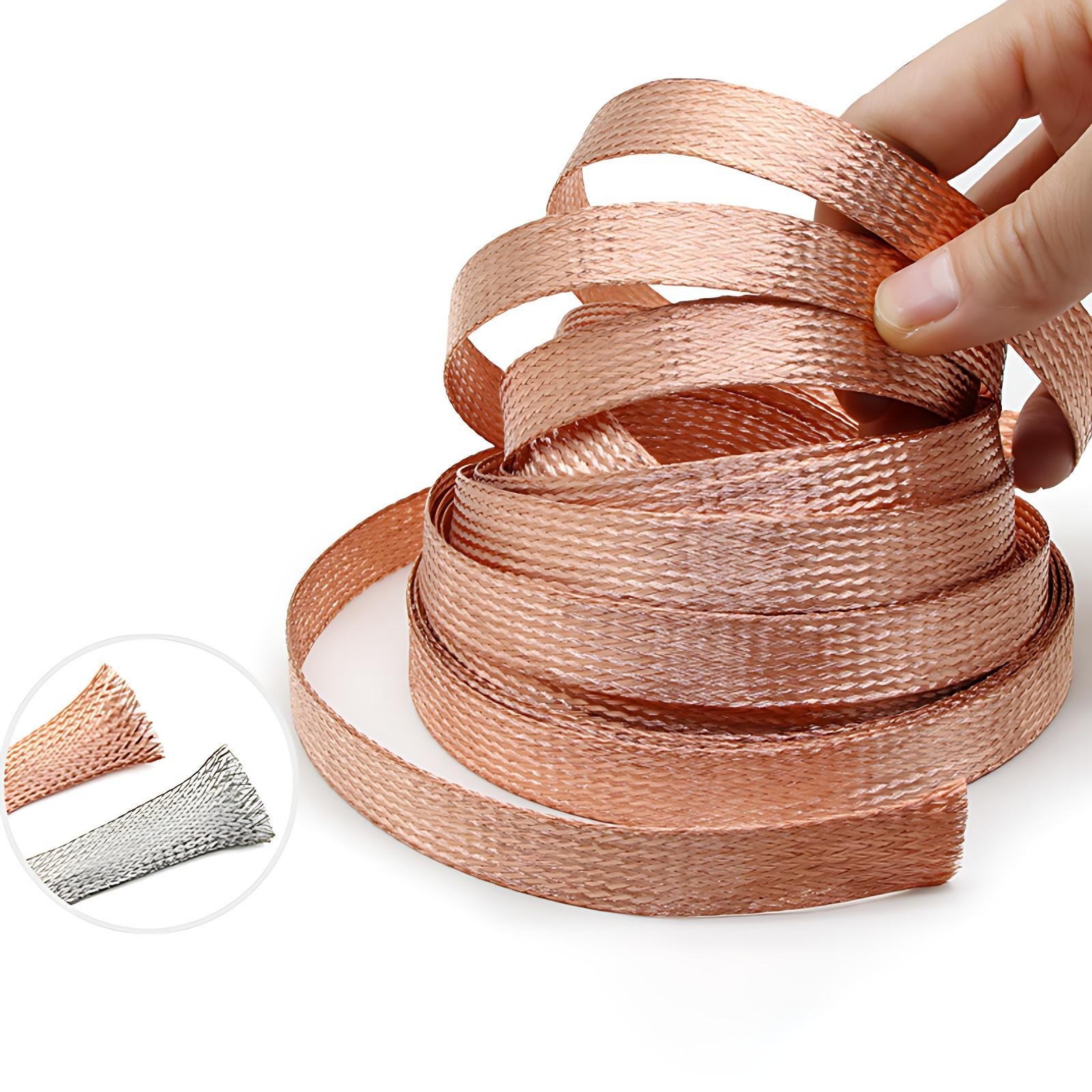 Tinned Copper/Pure Copper Metal Shielding Braided Sleeving 2/4/6/8/10/12mm-28mm