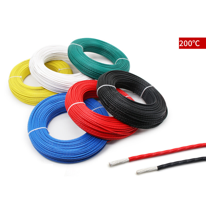 PTFE Cable Wire 0.05/0.08/0.12/0.15 to 10mm² Flexible Silver Plated Copper Audio