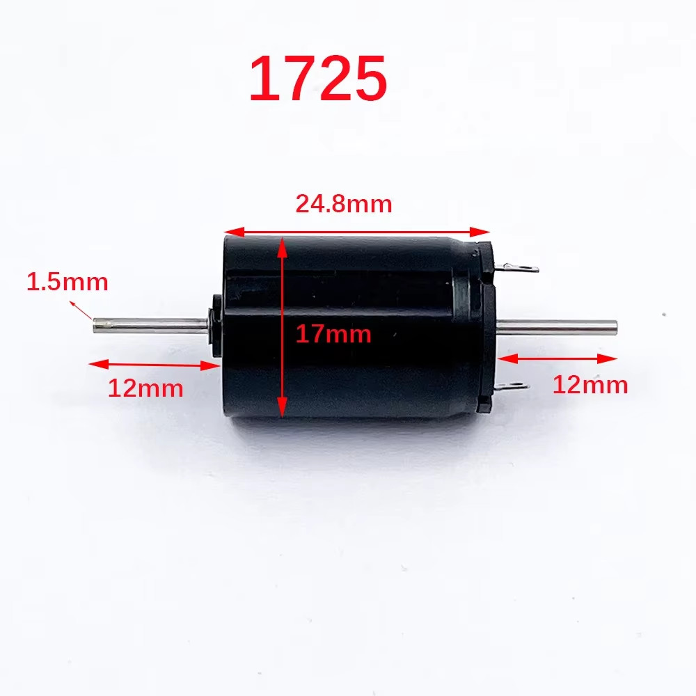 1PC 816 1020 1215 1524 1725 Dual Shaft Coreless Motor DC 6V 9V 12V Strong Magnet