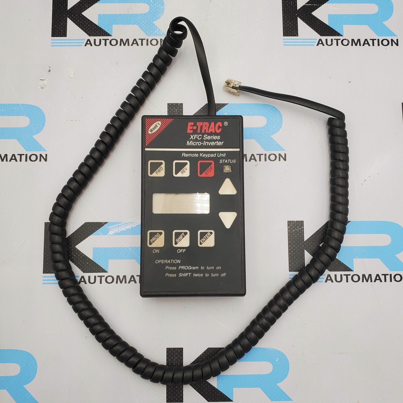 Woods E-TRAC XFC Series Micro-Inverter Remote Keypad Unit