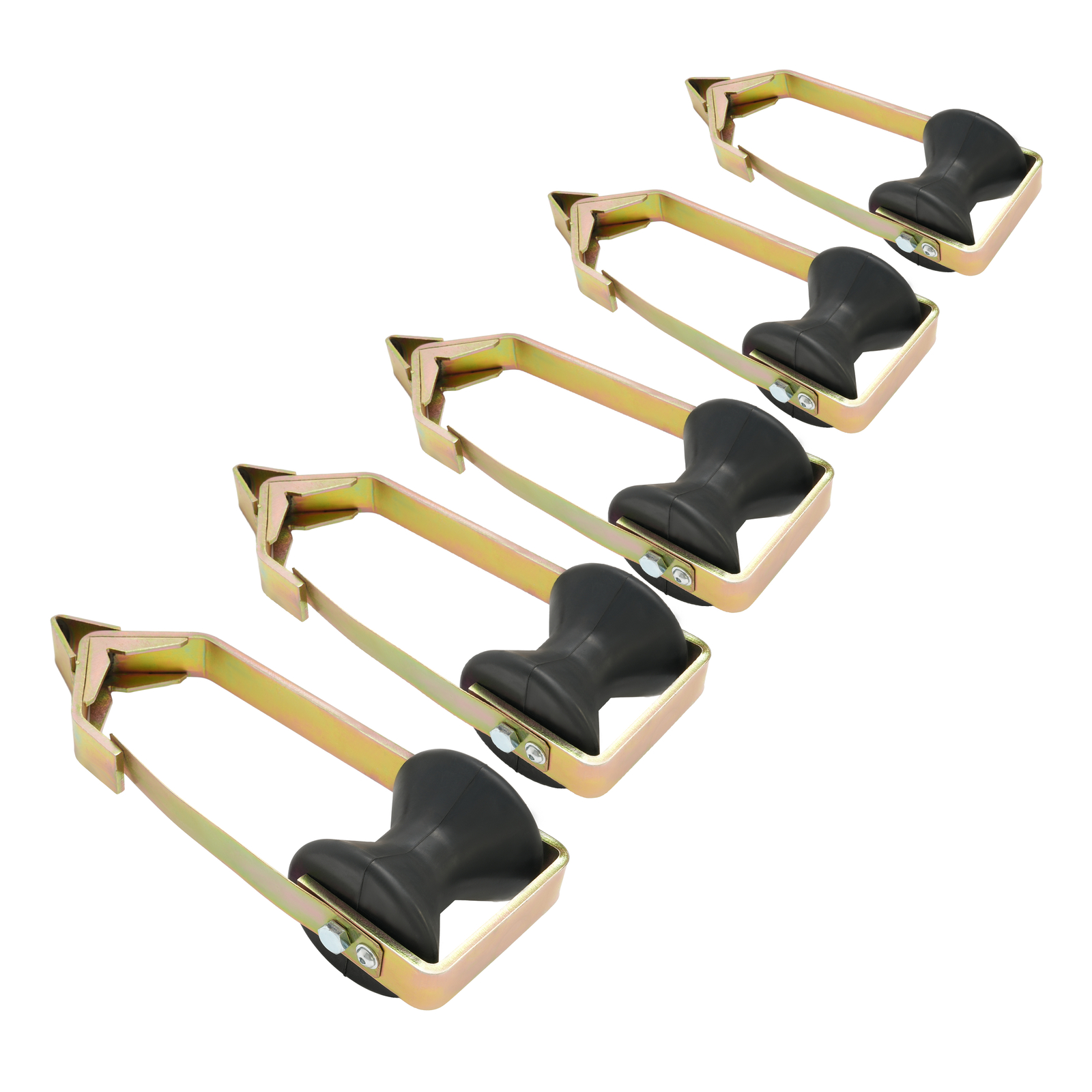 For RO300 3-inch (3″) Zinc-Plated Colored Zinc Steel Cable Roller Universal 5Pcs