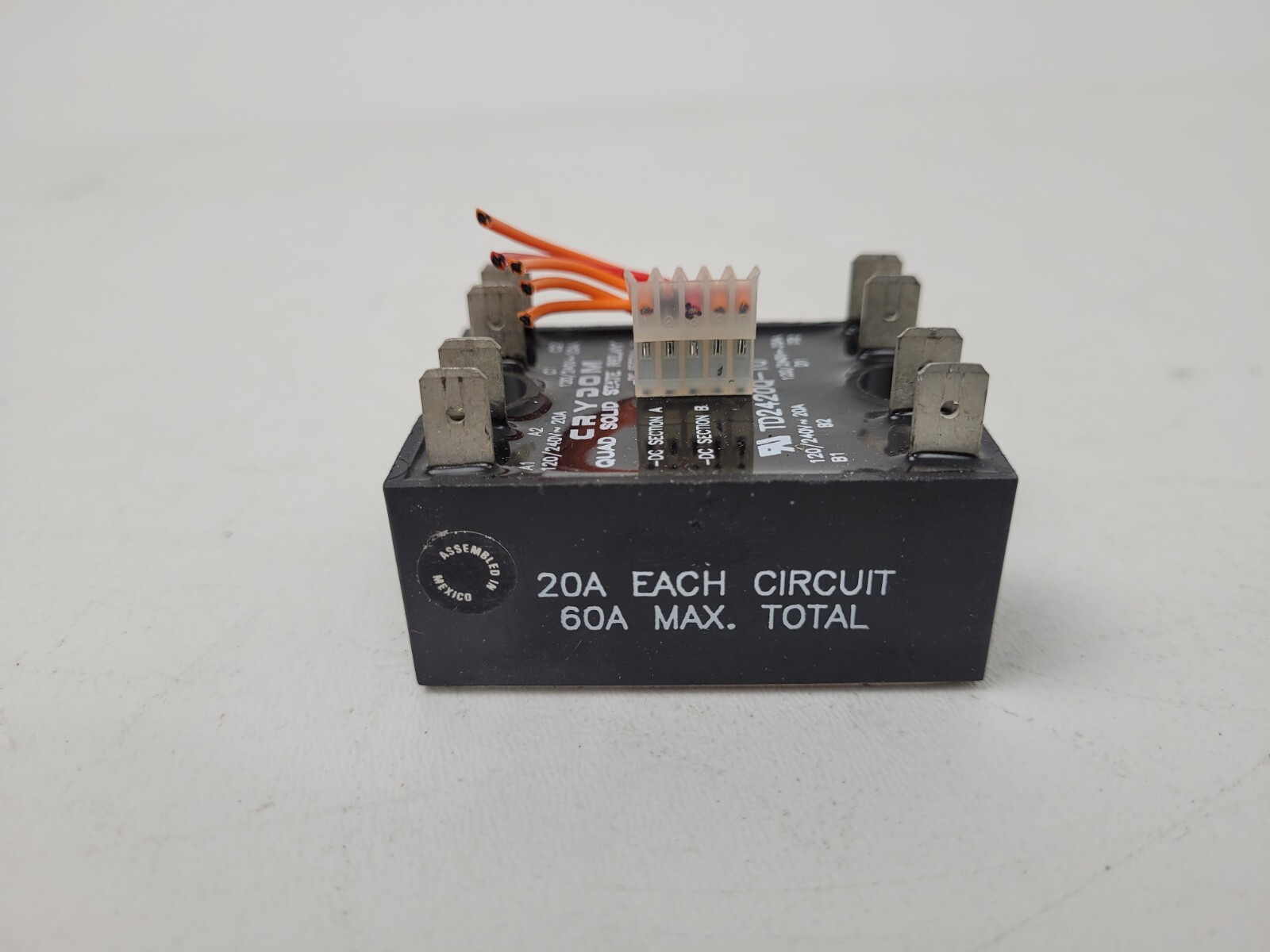 TD2420Q-10 Crydom 20A 240V Quad Solid State Relay – Next Day Option