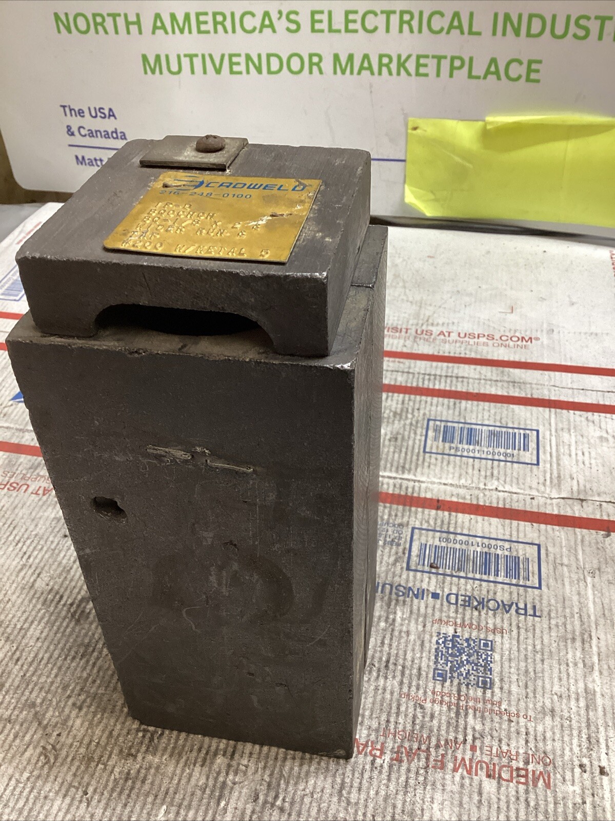ERICO CADWELD IP-D BQCCHCH MOLD BQ-1/8 x2 RUN & TAP #200 CART ED4U 3295
