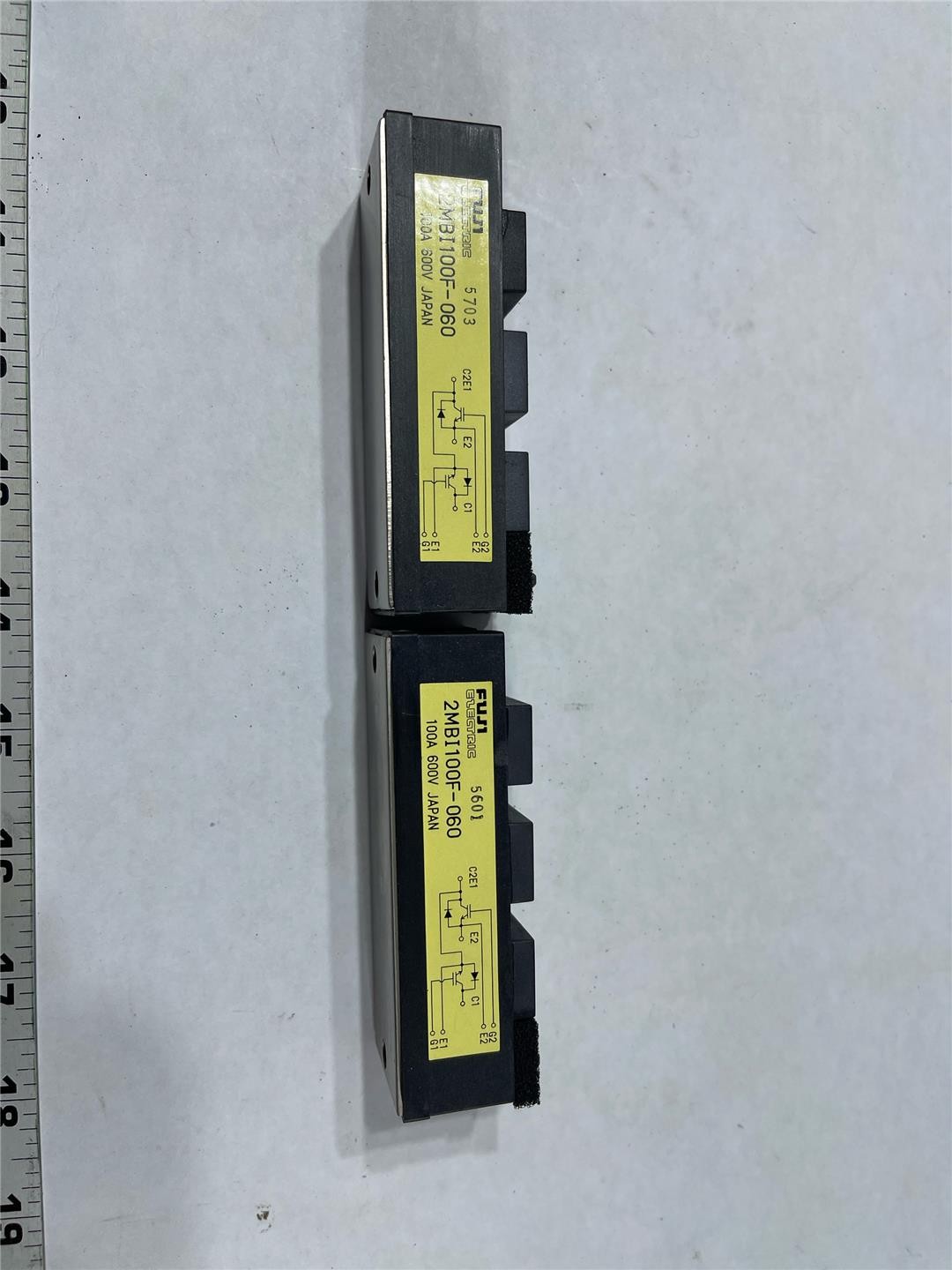 qty 2 Fuji 2MBI100F-060 – 600V 100A Dual IGBT Power Module