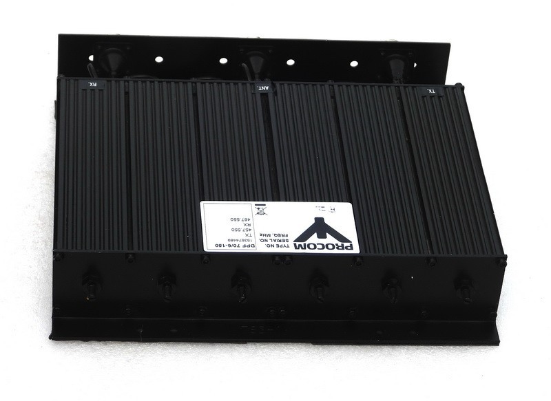 PROCOM DENMARK TYPE DPF70/6-150 RADIO COMM. SYSTEM 6-CAVITY DUPLEX FILTER