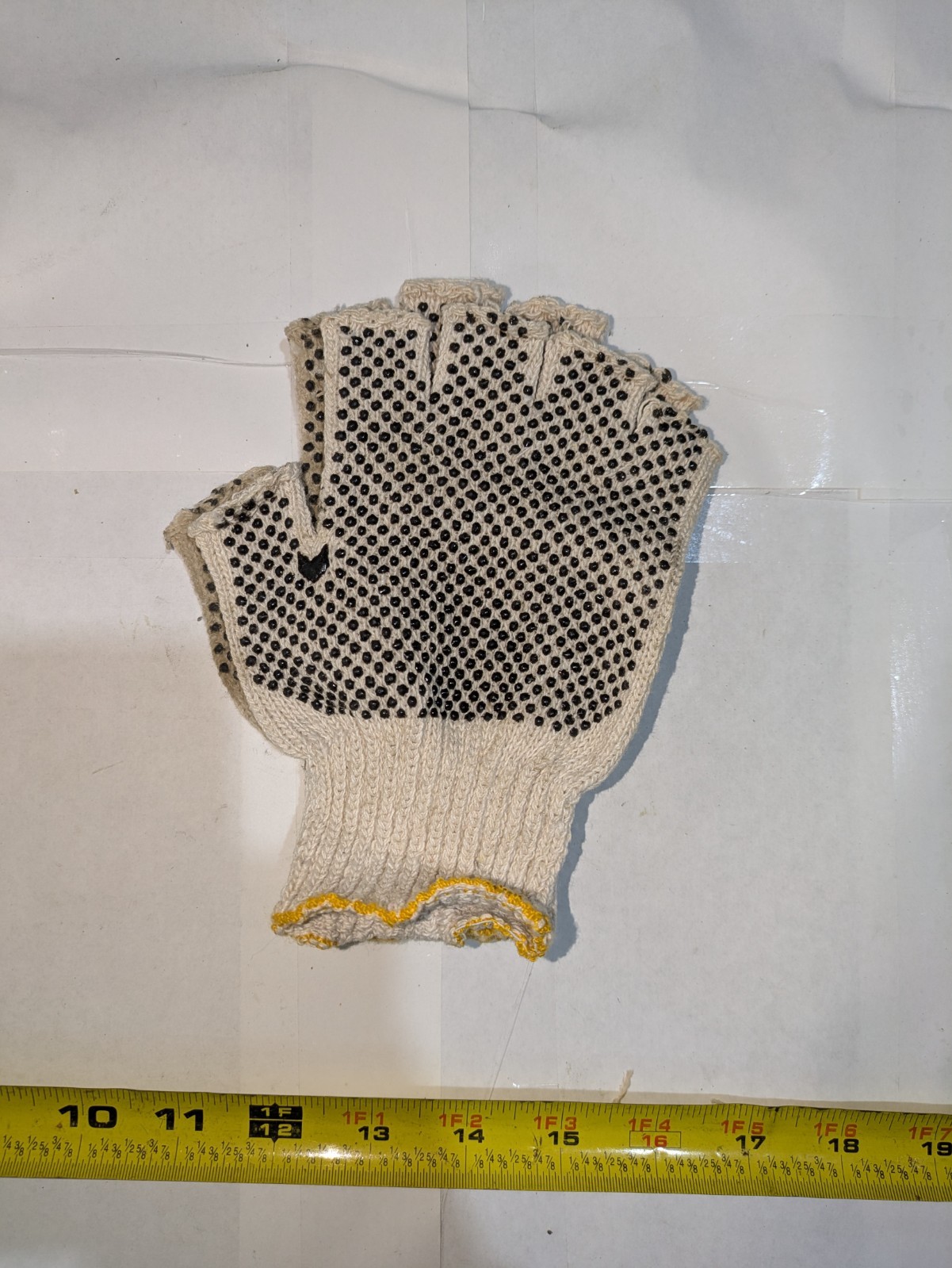 Uline S-17199S Fingerless PVC Dot Gloves Small Ladies 12/Pack