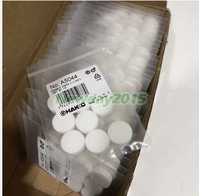 10pcs / package For HAKKO Ceramic Paper Filter A5044 Replacement to A1033