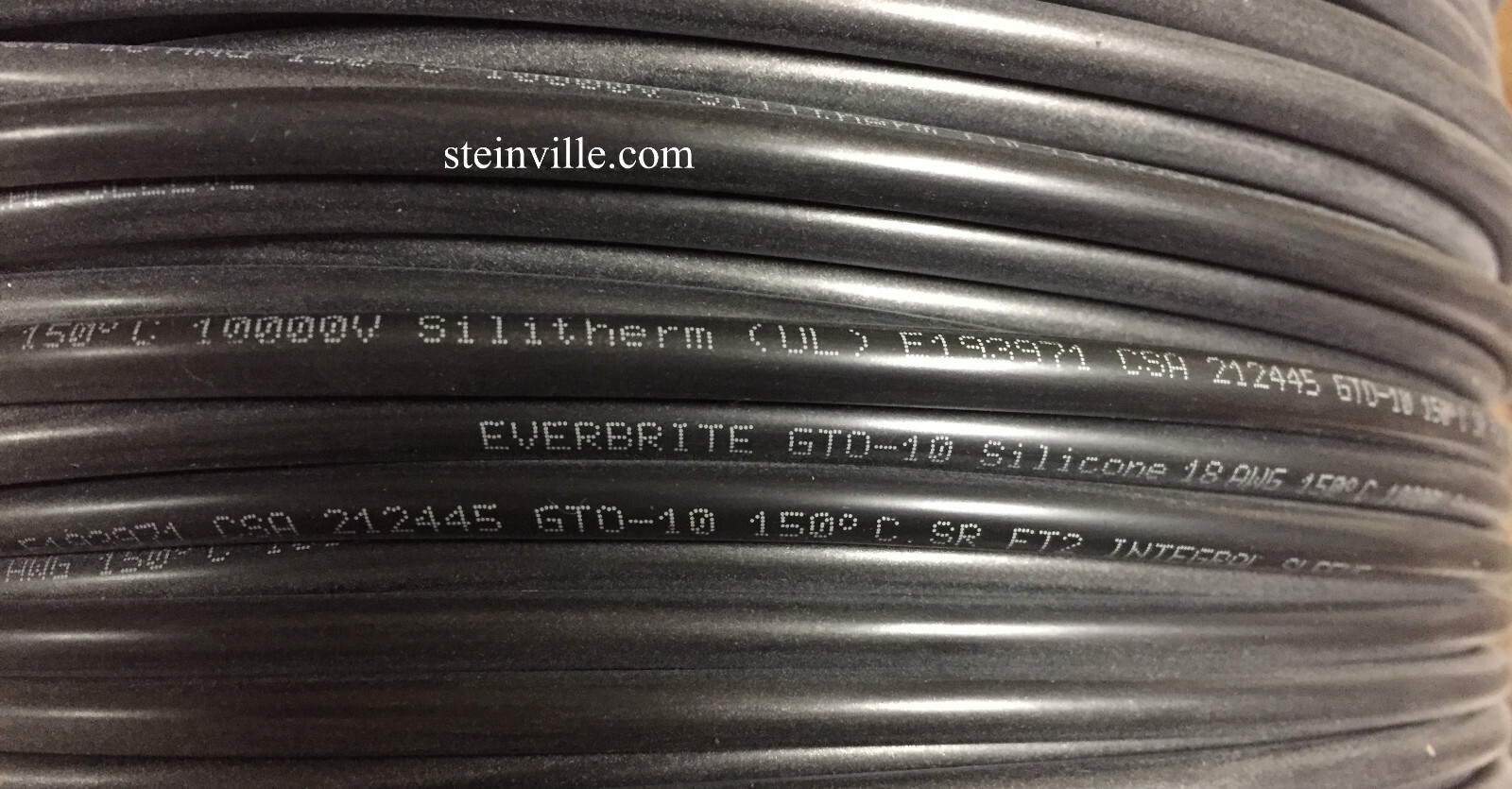 25′ Ablon SiliTherm Silicone Neon GTO Wire, Integral Sleeve 10 KV Super Flexible