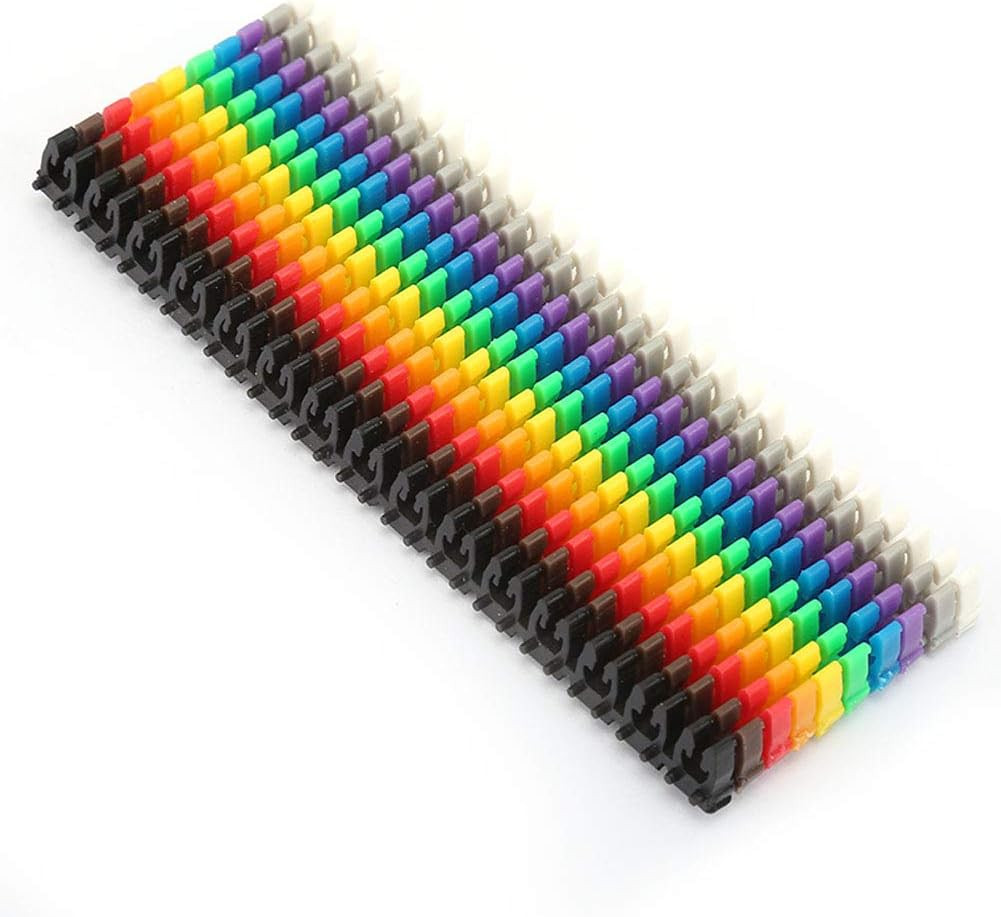Digital Number Tube Wire Number Label Tube Cable Marker Colorful 1.5Mm²