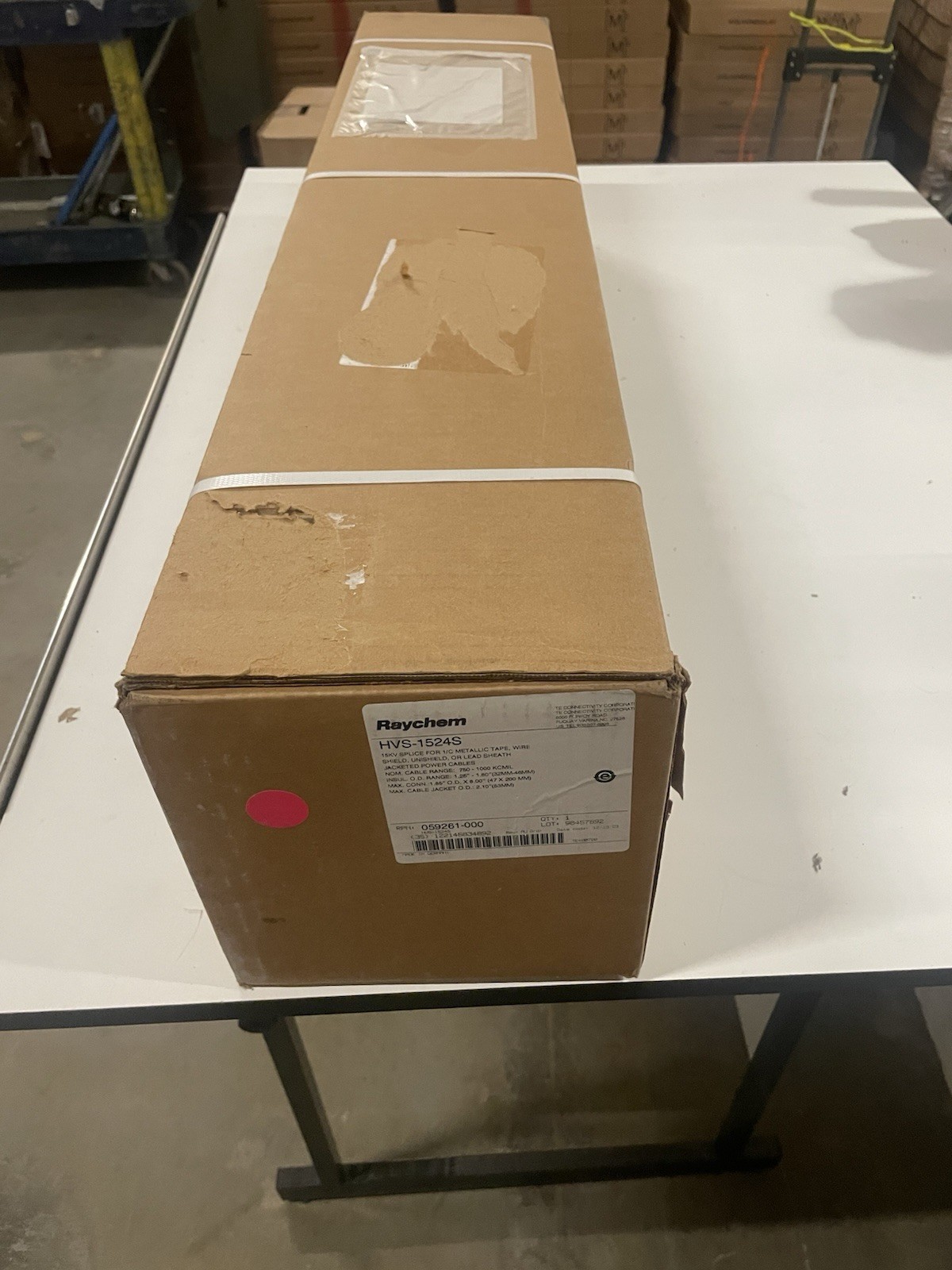 Raychem HVS-1524S Splice, 15kV, Metallic Tape Wire, MPN 059261-000