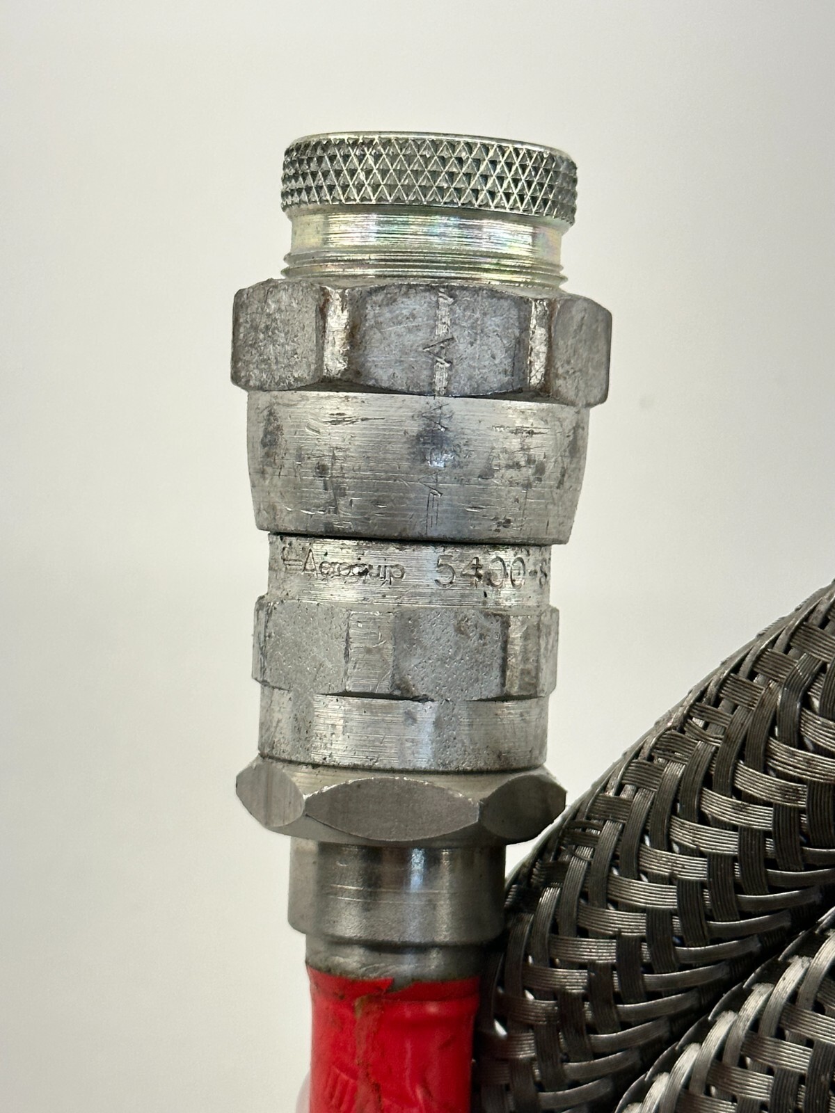AEROQUIP 5400-S5-8 W/10FT FLEXIBLE BRAIDED ANACONDA METAL HOSE W/CTI D3592-252