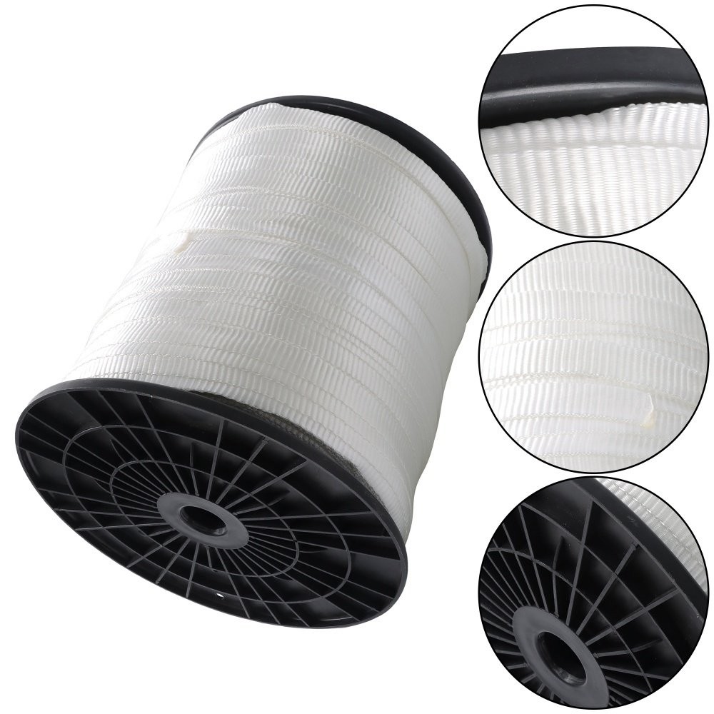 Polyester Pulling Tape Mule Tape Tensile Capacity Gardening for Packaging White
