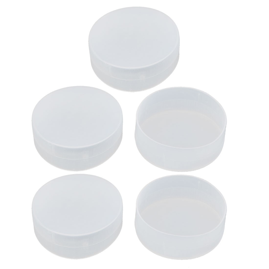 60mm Inner Dia PE Plastic End Cap Bolt Thread Protector Tube Cover 5pcs