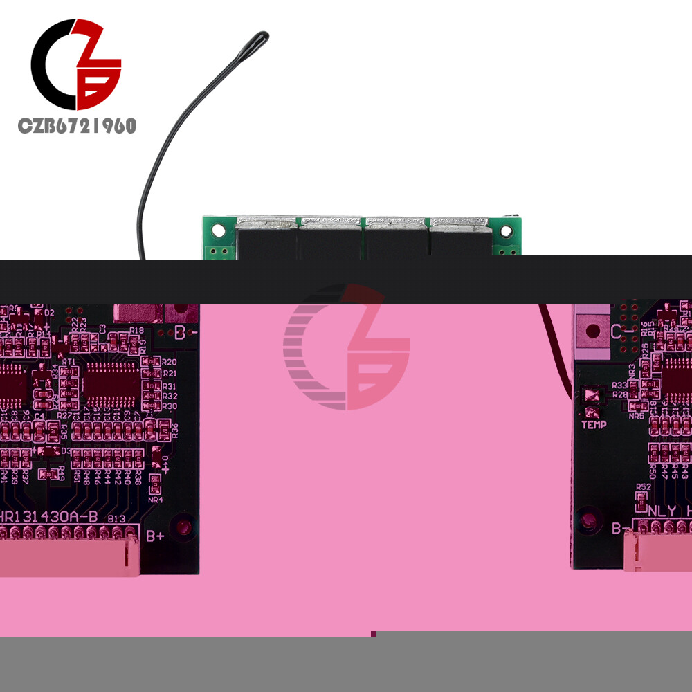 13S 48V 30A 18650 Li-ion Battery Protection Board BMS w/ Equalization for E-bike