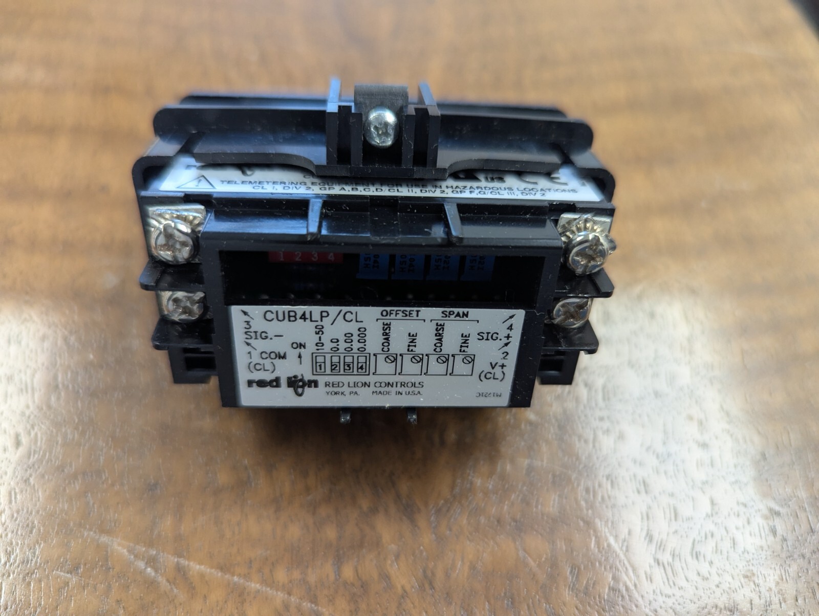 Red Lion Controls CUB4CL30 Process Meter, 4-50ma, LCD, Panel Mount