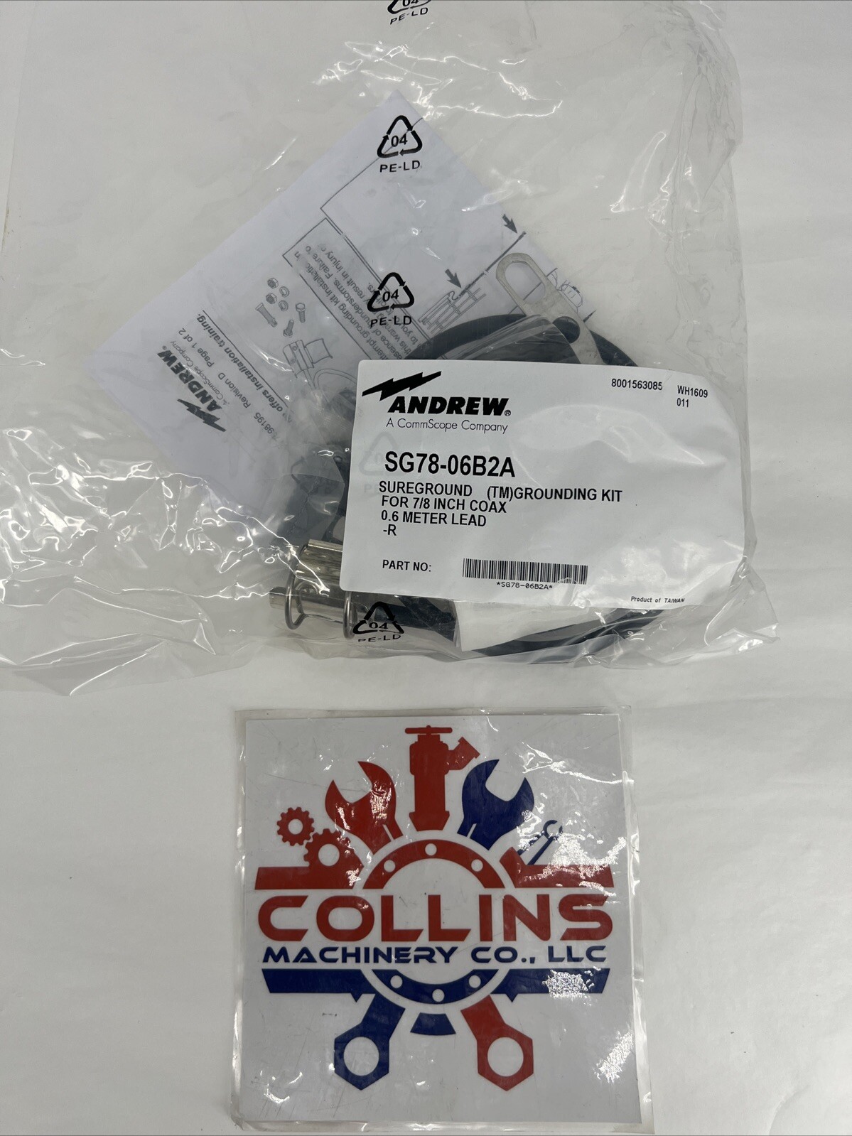 Andrew Commscope SG78-06B2A Grounding Kit for 7/8 inch Coaxial Cable