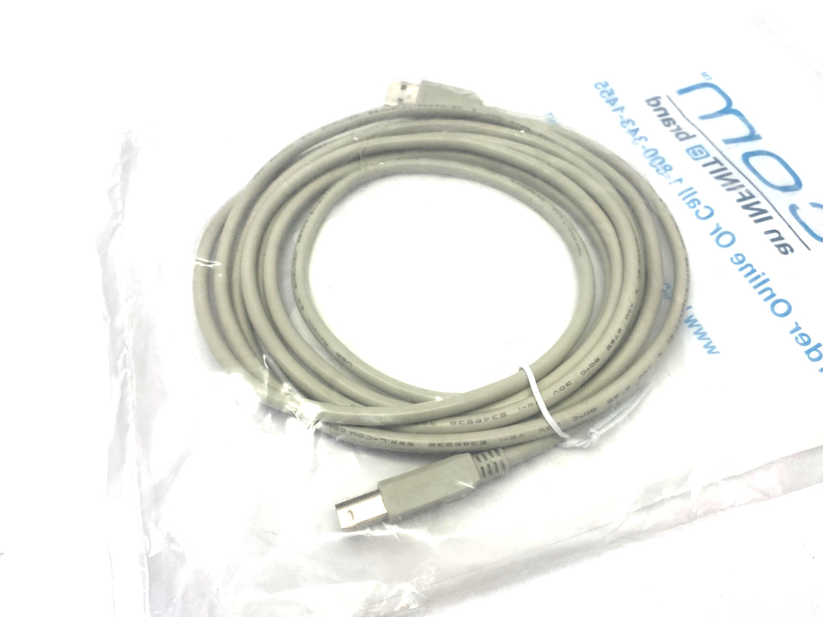 L-Com CSMUAB-3M Premium USB Cable Type A – B Cable 0.3m