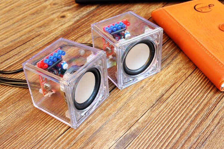 DIY Electronic Speaker Kit Soldering Project for Phone Laptop Computer Post