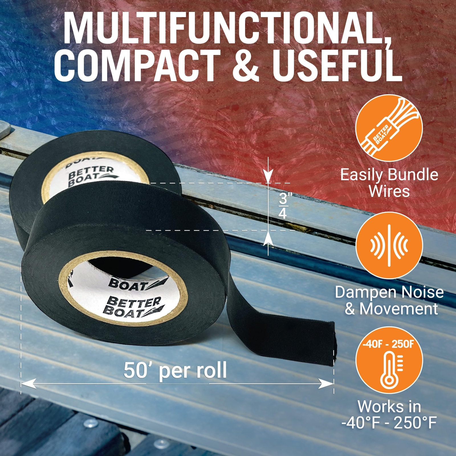 Wire Harness Tape Heat Resistant Tape for Wire Loom Fabric Electrical Tape Wire